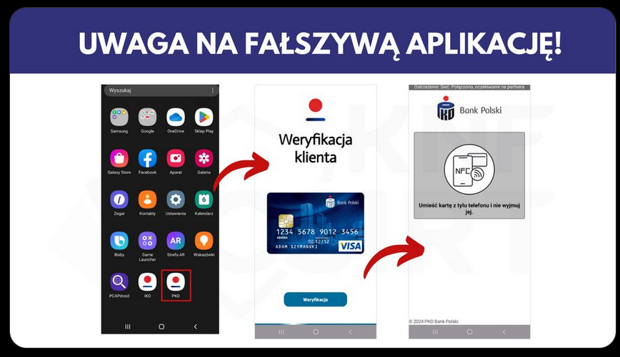 fałszywa aplikacja pko